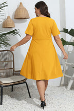 Women's Plus Size Openwork Dress
