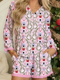 Women's Loungewear Nutcracker Print Pajama Set