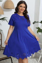 Women's Plus Size Openwork Dress