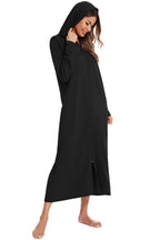 Women's Hooded Night Dress with Pockets