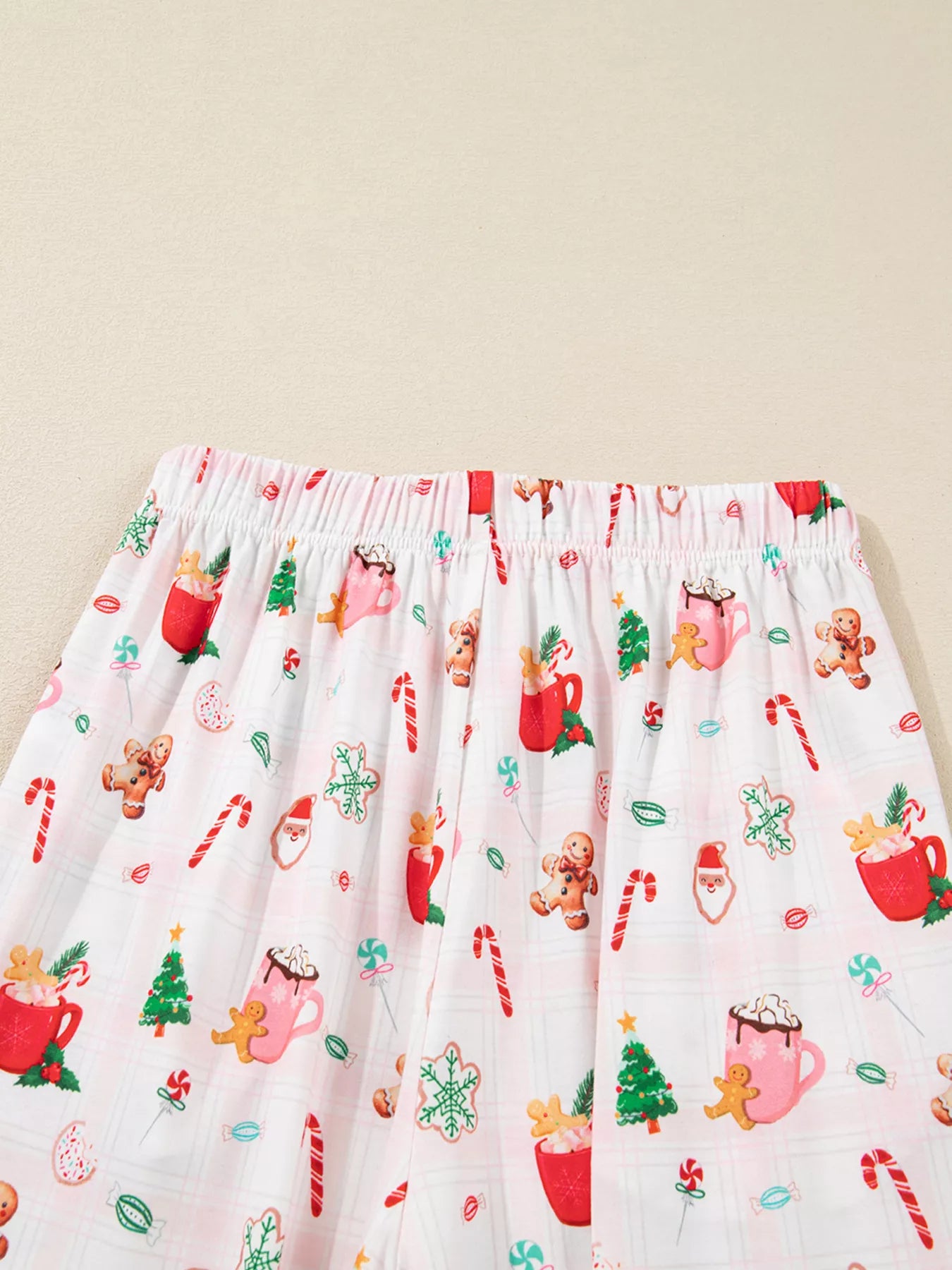 Women's Pajama Set – Holiday Print Blush