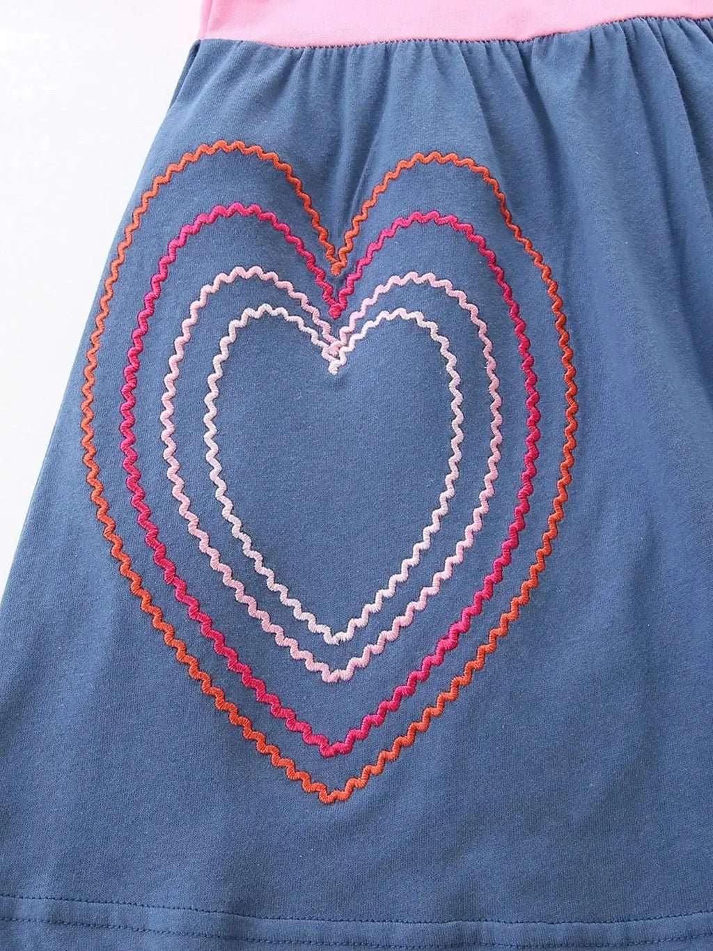 Heart Embroidered Casual Dress for Children by Parfymia