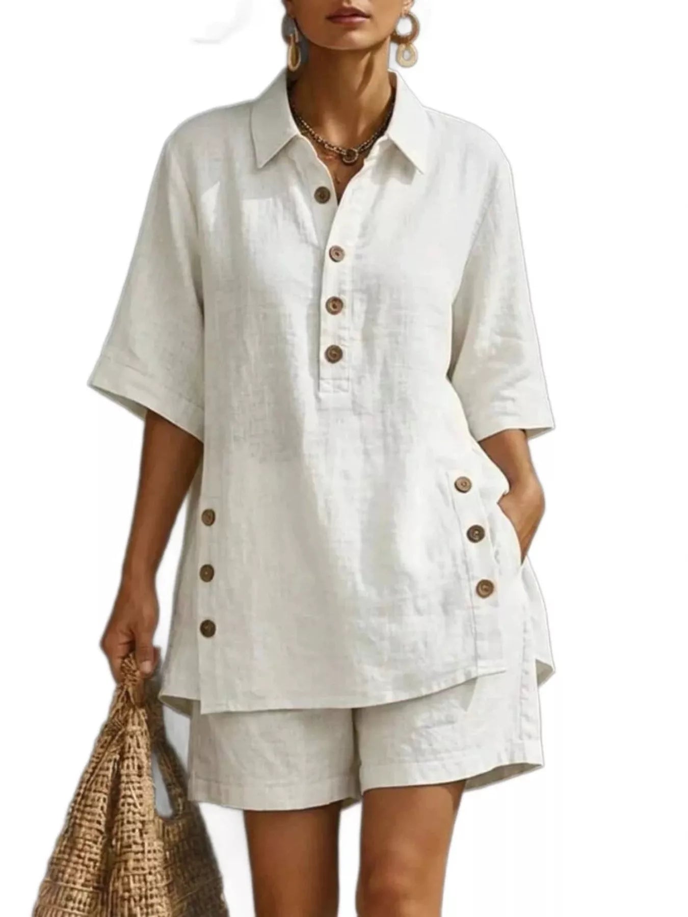 Women's Shorts – Linen Casual Set