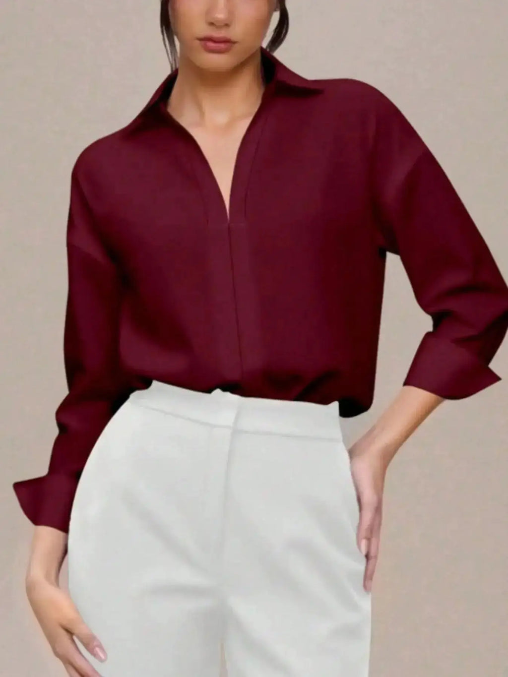Button-Down Long Sleeve Bodysuit by Parfymia
