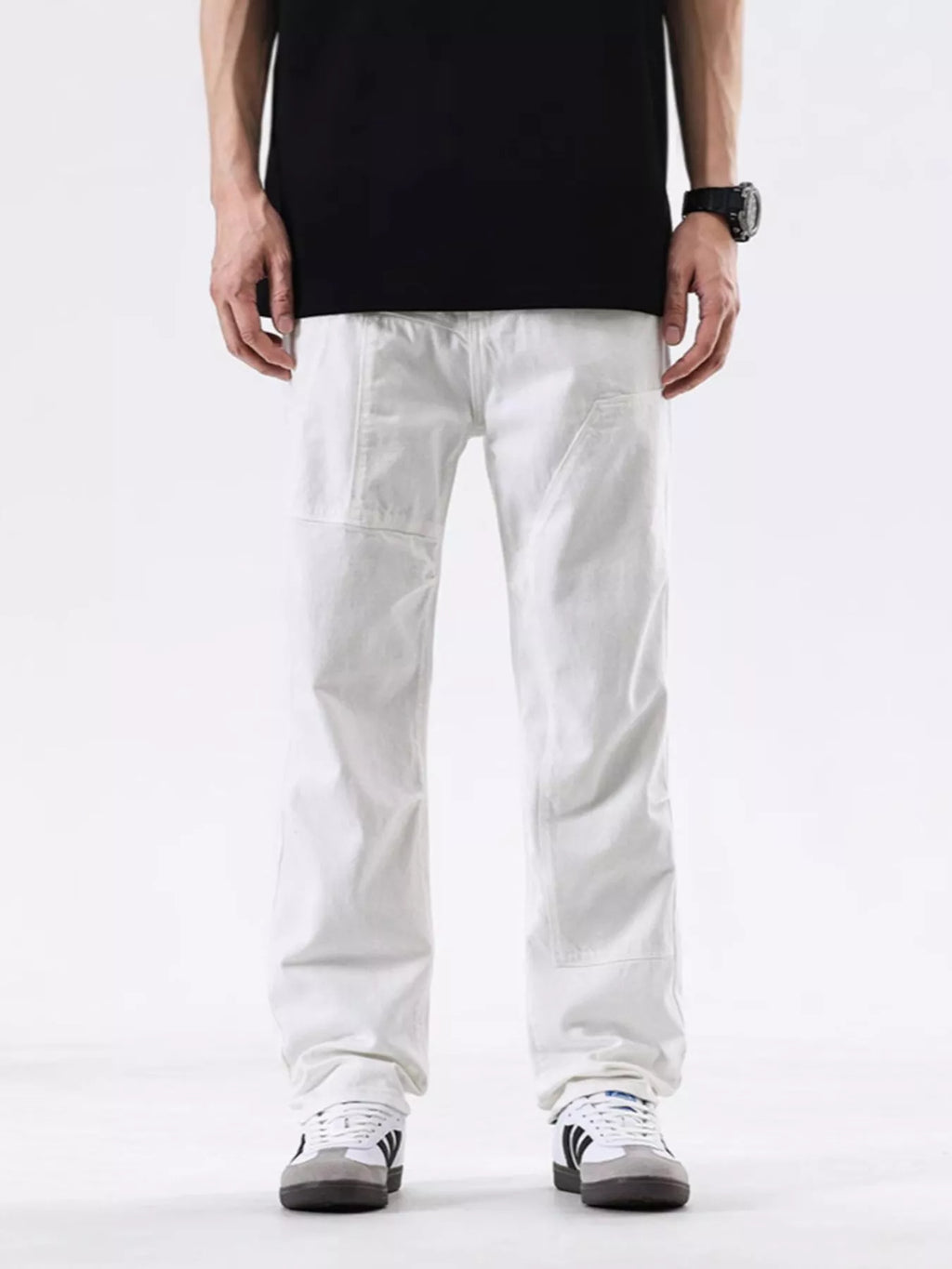 Men's Relaxed Fit Jeans in White