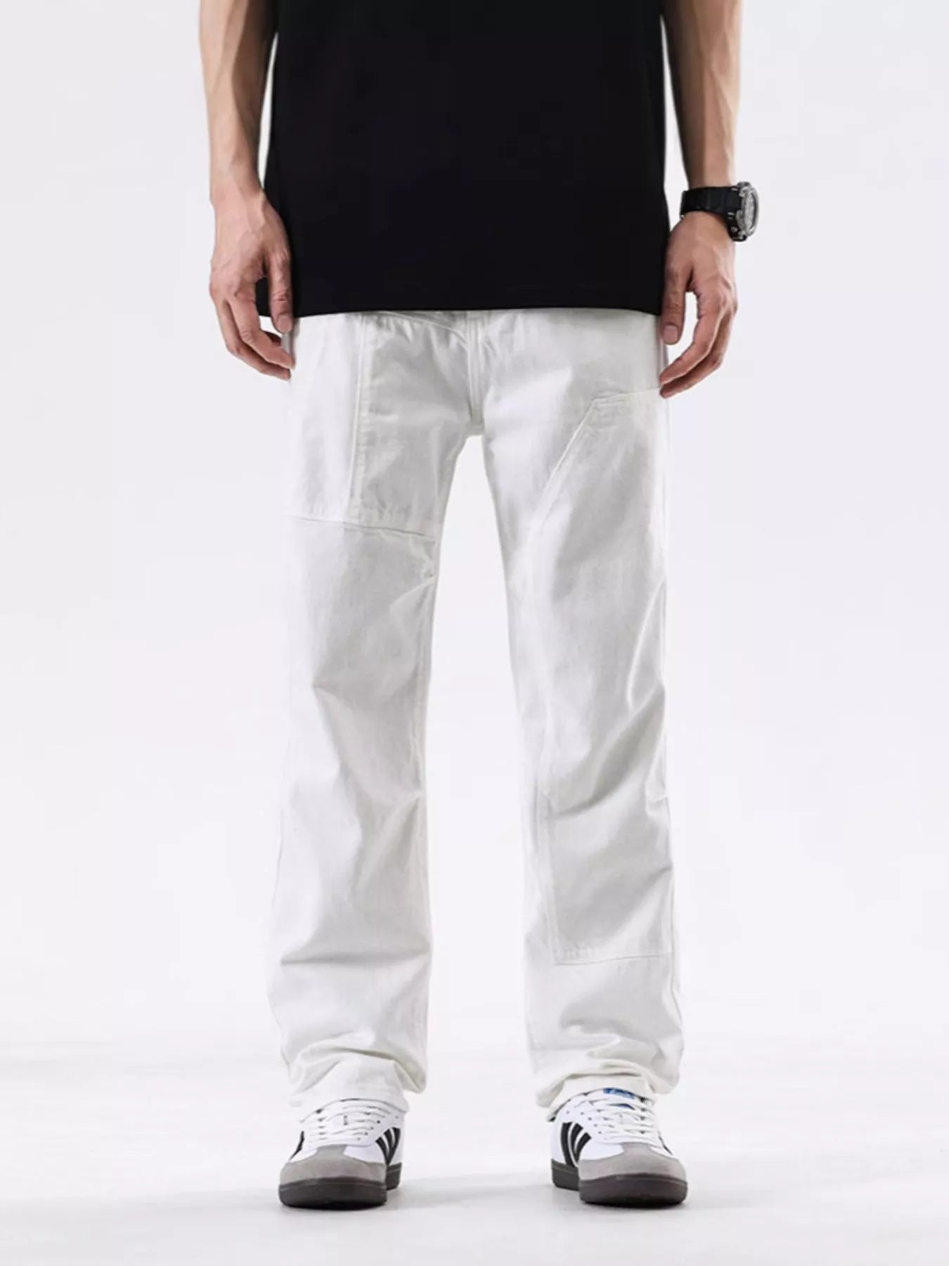 Men's Relaxed Fit Jeans in White