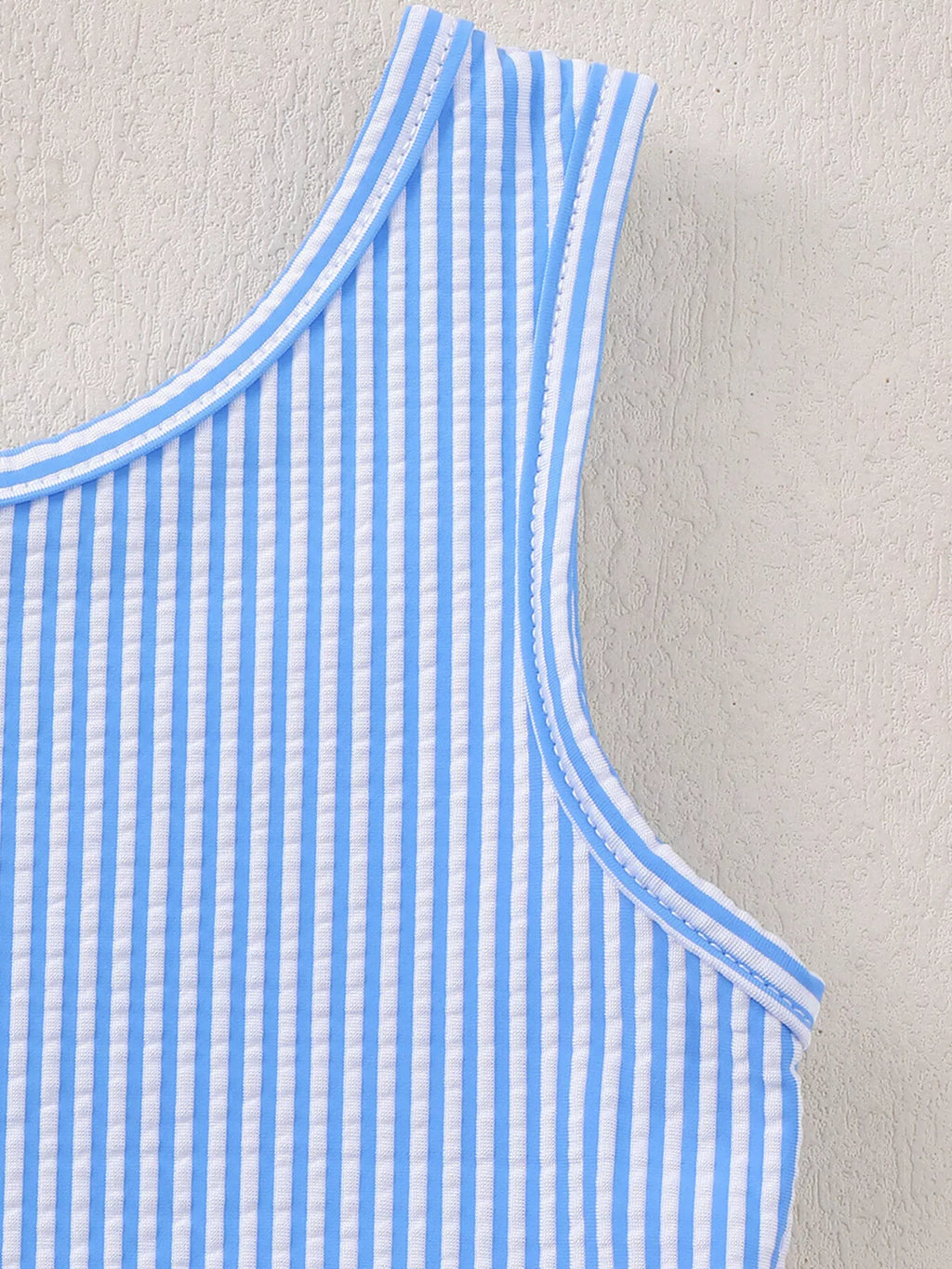 Children's Striped Sleeveless One-Piece Swimsuit