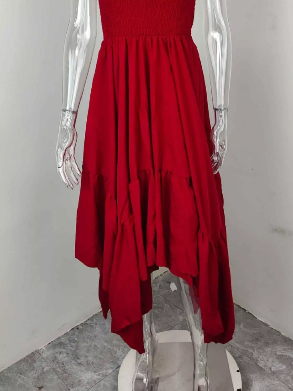 Women's Maxi Dress – Smocked Sleeveless
