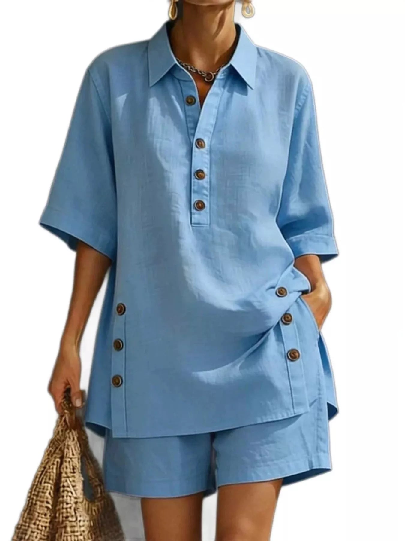Women's Shorts – Linen Casual Set