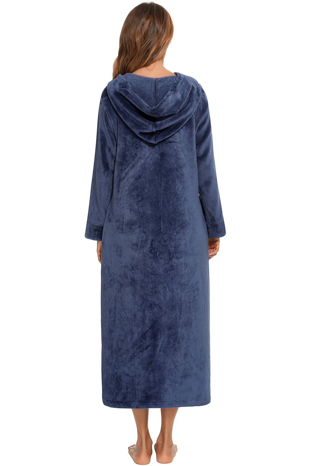Women's Hooded Night Dress with Pockets