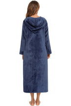Women's Hooded Night Dress with Pockets