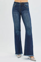 Women's Flare Jeans – Tummy Control Mid Rise