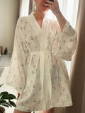 Women's Floral Print Cotton Nightgown