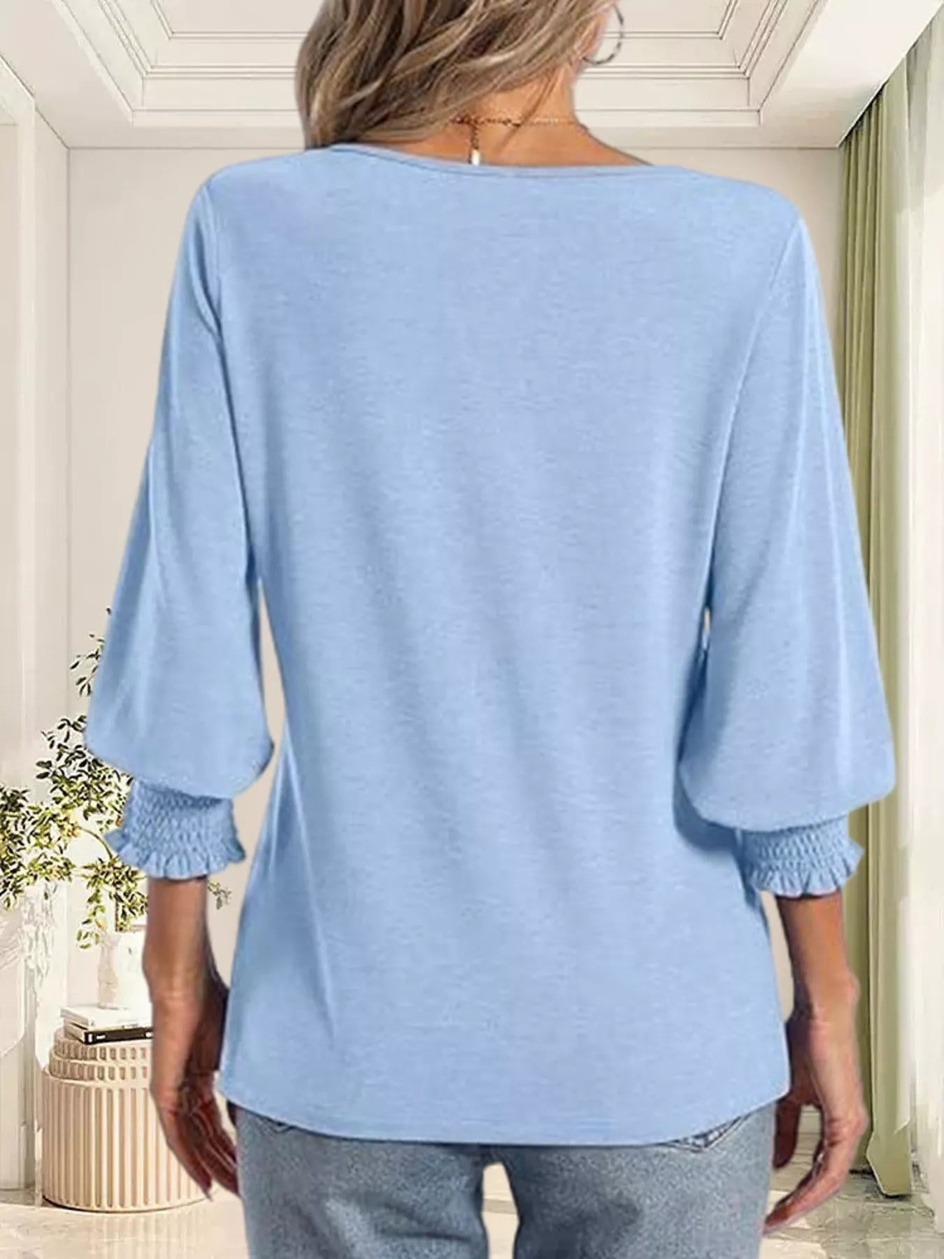 Women's Notched Top Plus Size