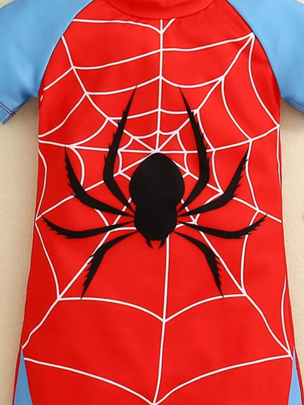 Children's Spider-Man Short Sleeve One-Piece Swimsuit