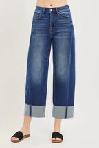 Women's Slouchy Crop Barrel Jeans