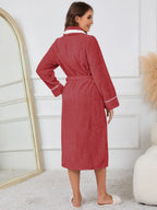Women's Lounge Nightgown with Contrast Trim