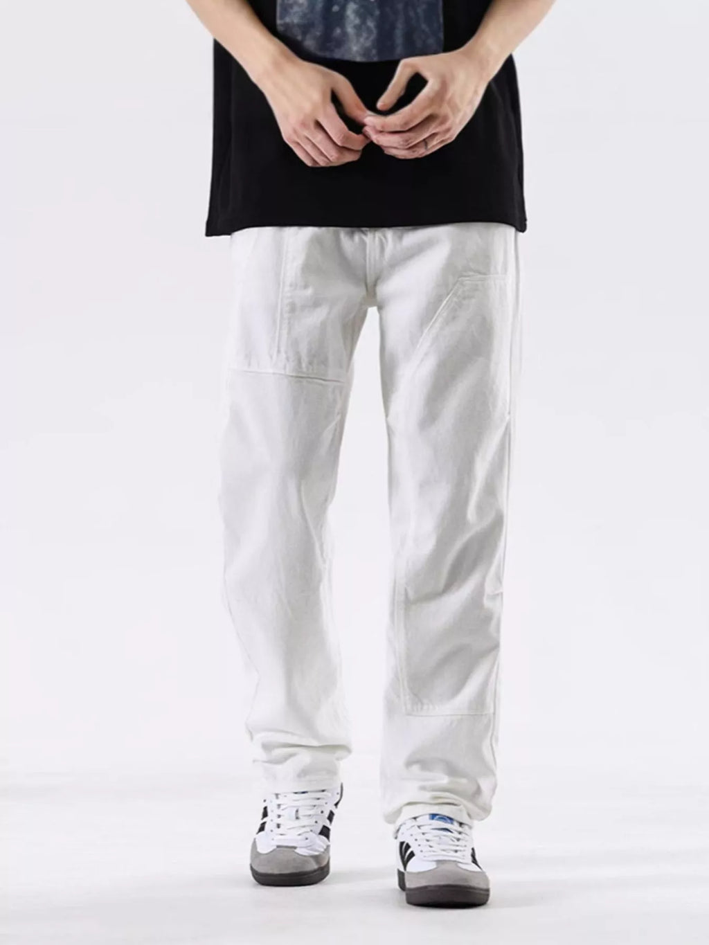 Men's Relaxed Fit Jeans in White