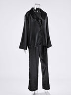 Women's Lounge Set Black Long Sleeve
