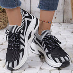 Women's Round Toe Platform Sneakers