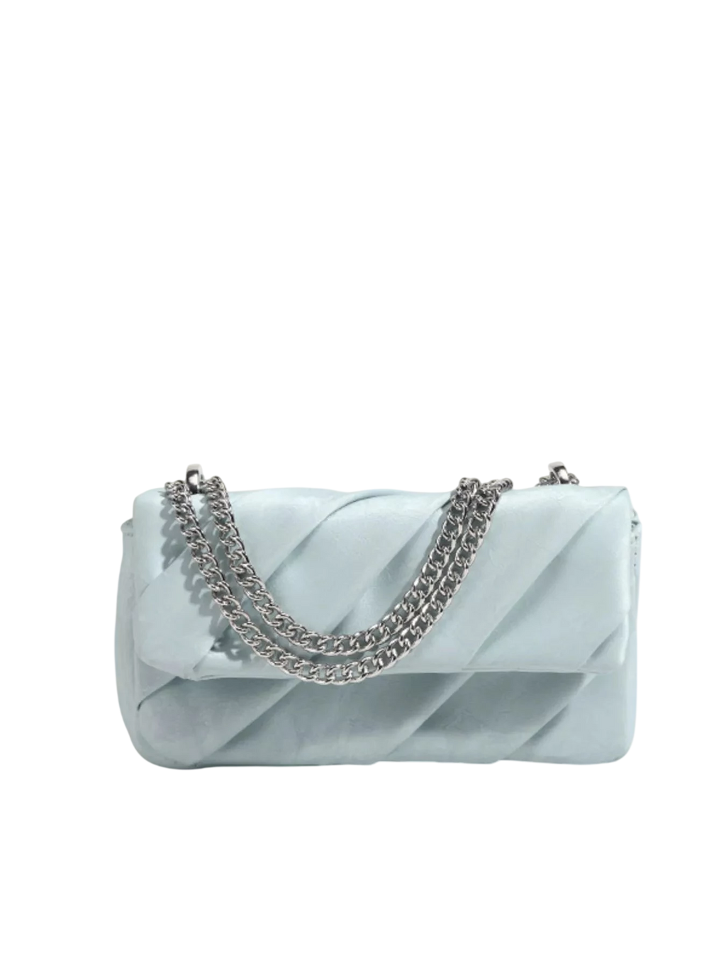 Ruched Flap Crossbody Bag