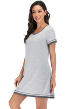 Women's Lounge Dress – Contrast Trim