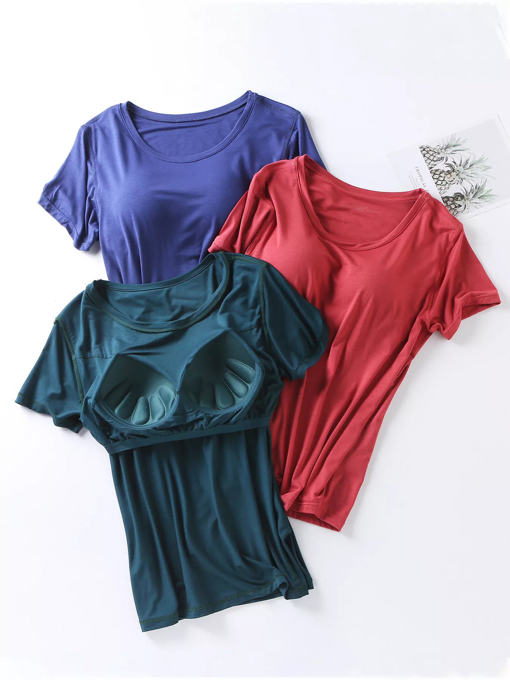 Women's Shorts Set – Padded Modal Tee & Shorts