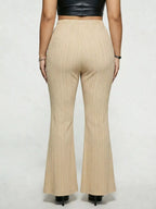 Women's Plus Size High Waist Flare Pants