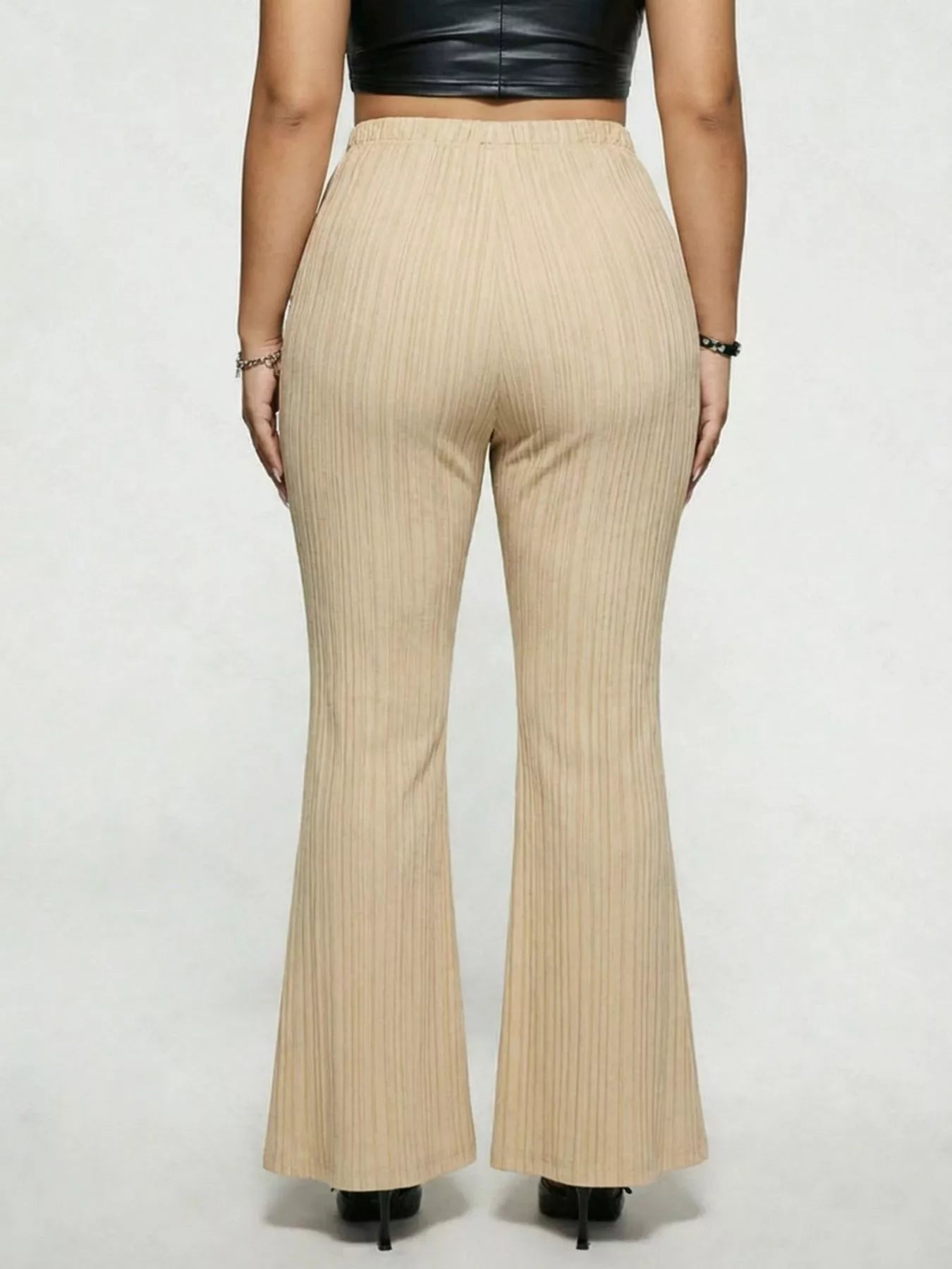 Women's Plus Size High Waist Flare Pants