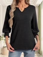 Women's Notched Top Plus Size