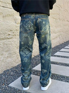 Men's Vintage Washed Loose Fit Jeans