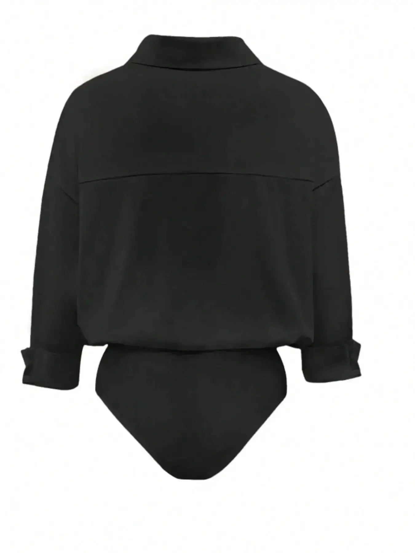 Button-Down Long Sleeve Bodysuit by Parfymia