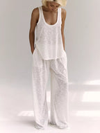 Women's Lounge Set – Wide Strap Tank & Pants
