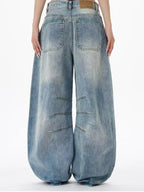 Men's Full Size Wide Leg Jeans Plus Size