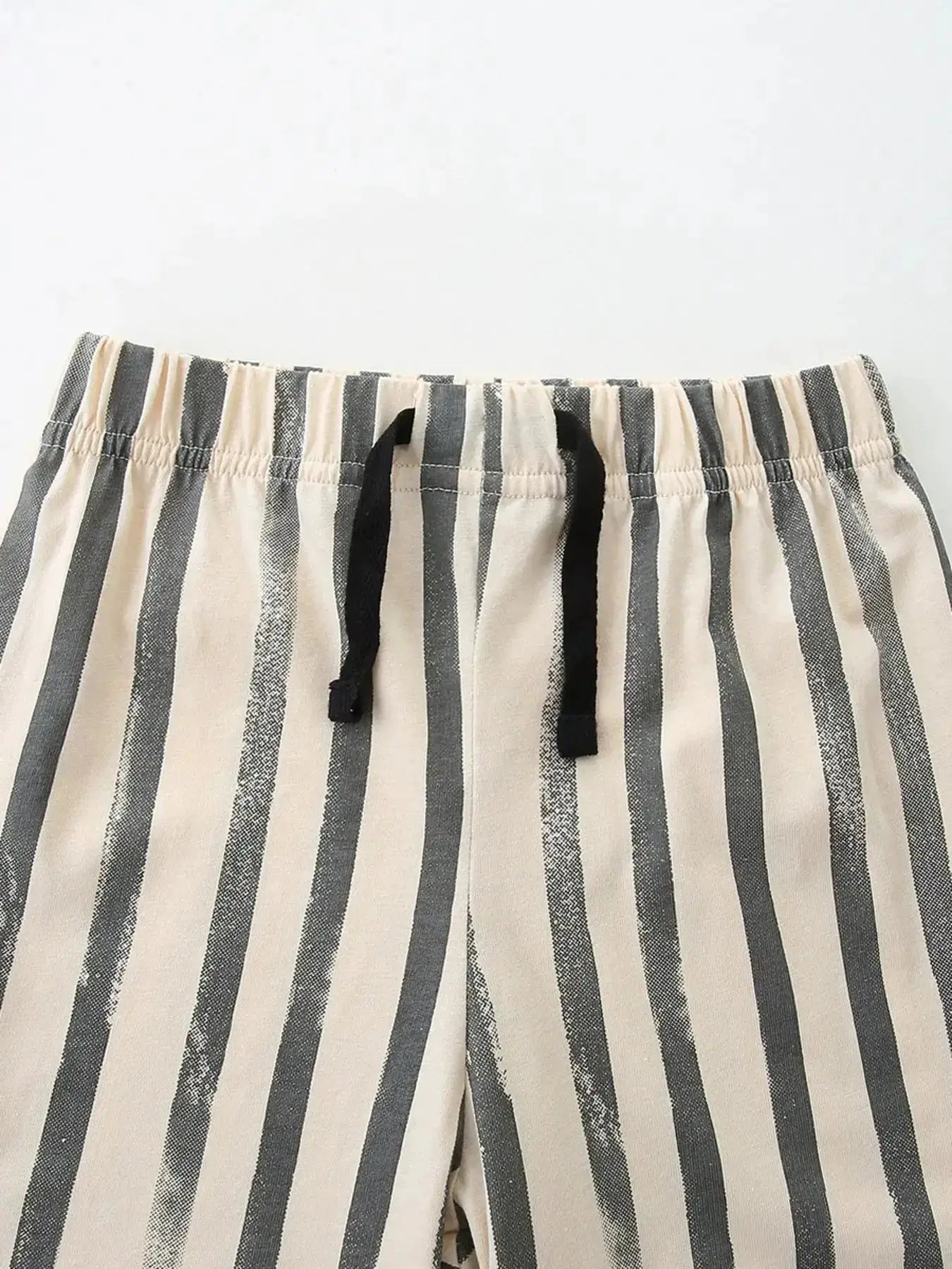 Zebra Stripe Children's Short Sleeve Tee and Shorts Set by Parfymia