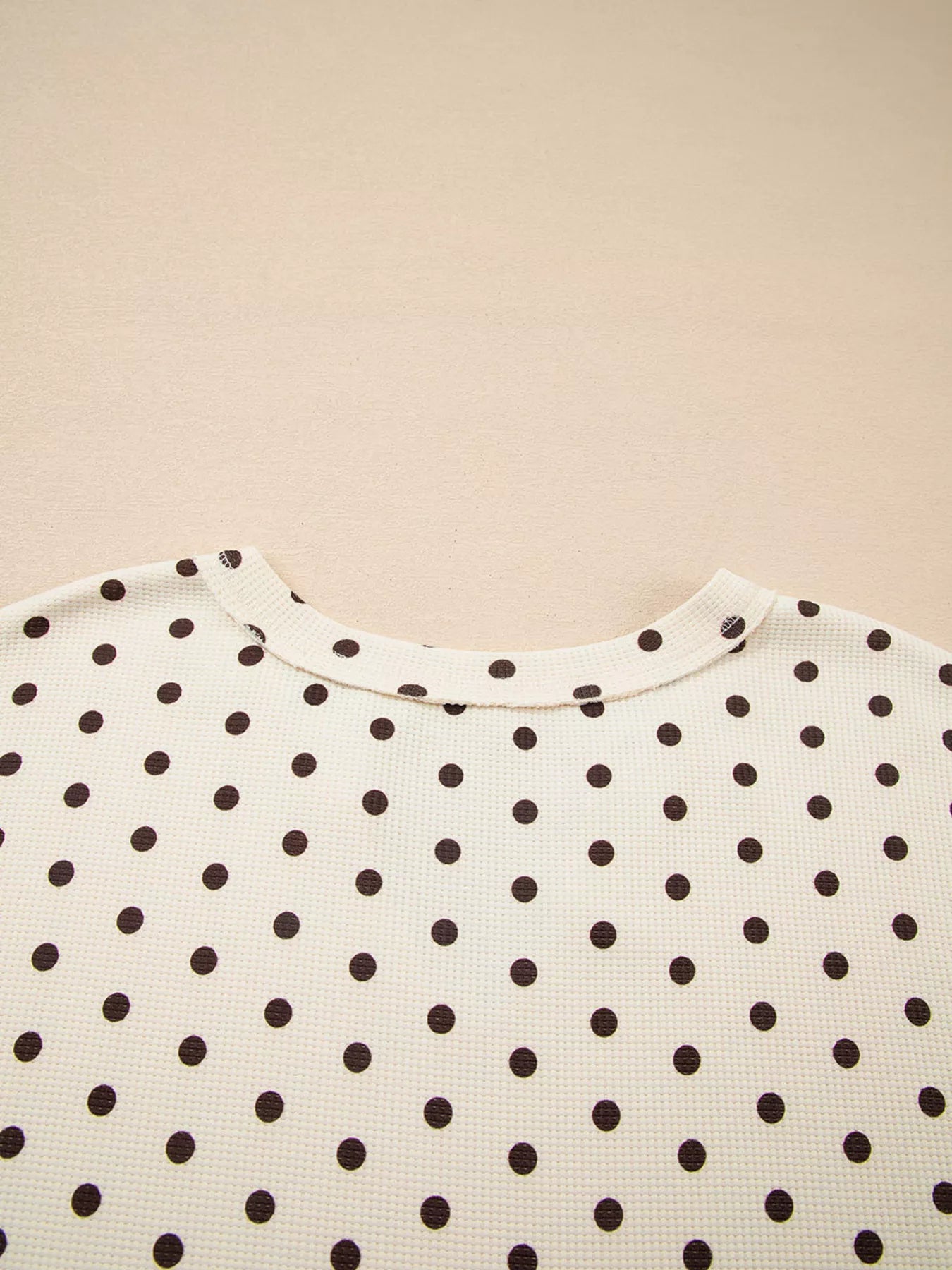 Women's Lounge Set Polka Dot Long Sleeve Top & Joggers