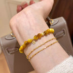 Women's Tiger Eye Beaded Bracelet