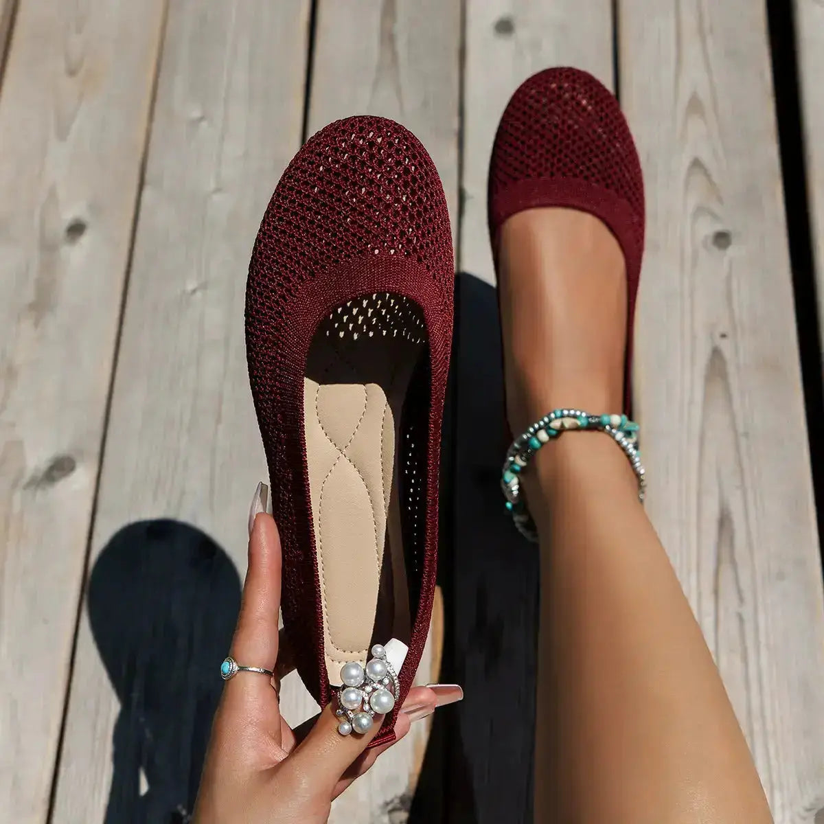 Breathable Mesh Slip-Ons for Women by Parfymia