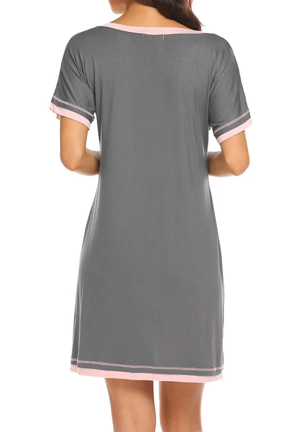 Women's Lounge Dress – Contrast Trim