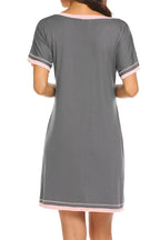 Women's Lounge Dress – Contrast Trim