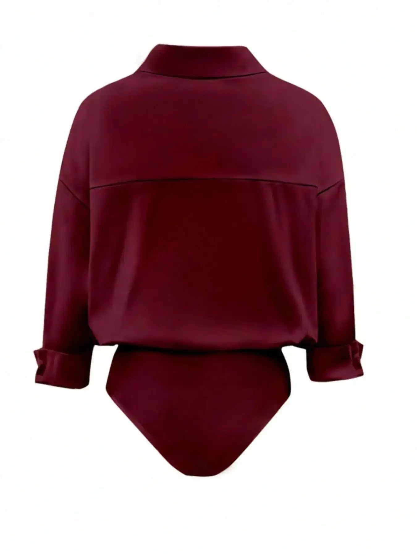 Button-Down Long Sleeve Bodysuit by Parfymia