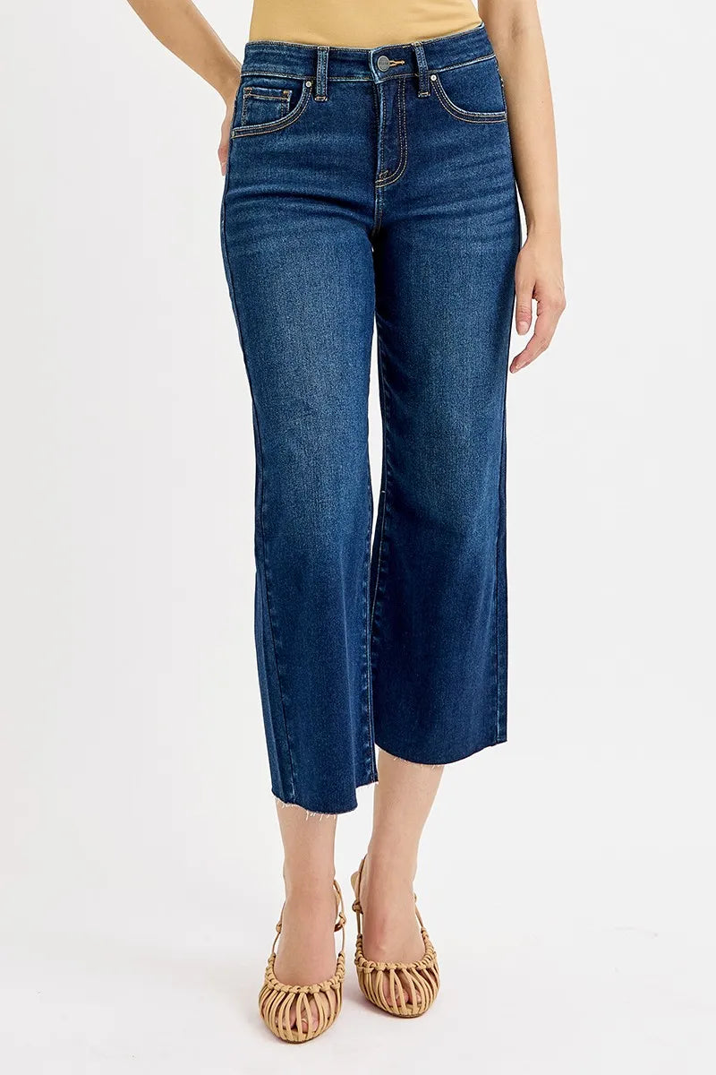 Women's Jeans – High Rise Crop Wide Leg