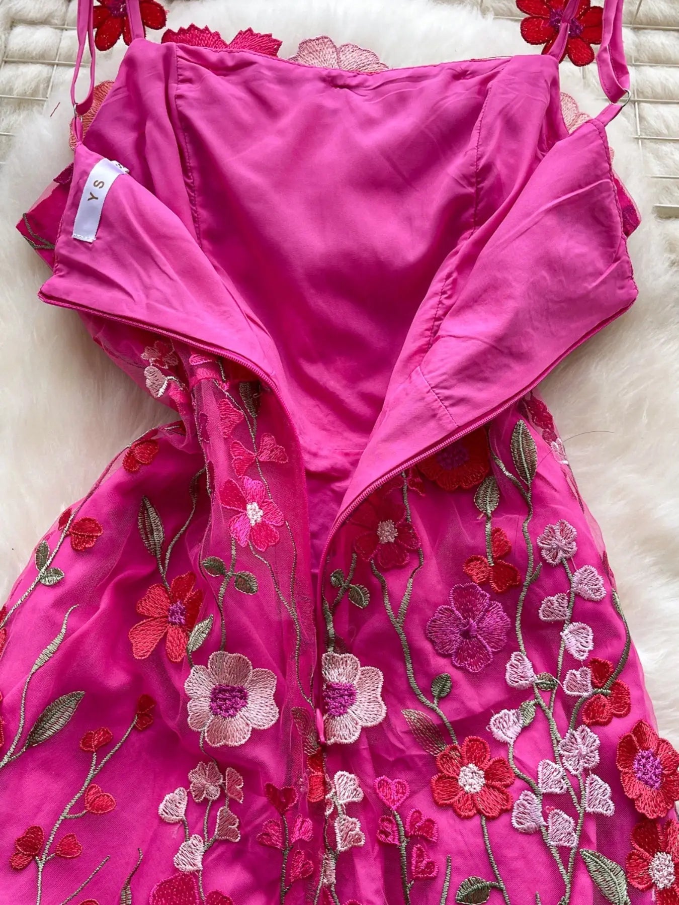 Floral Tie Waist Mini Dress Trendsi