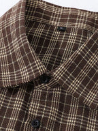 Men's Plus Size Plaid Short Sleeve Shirt