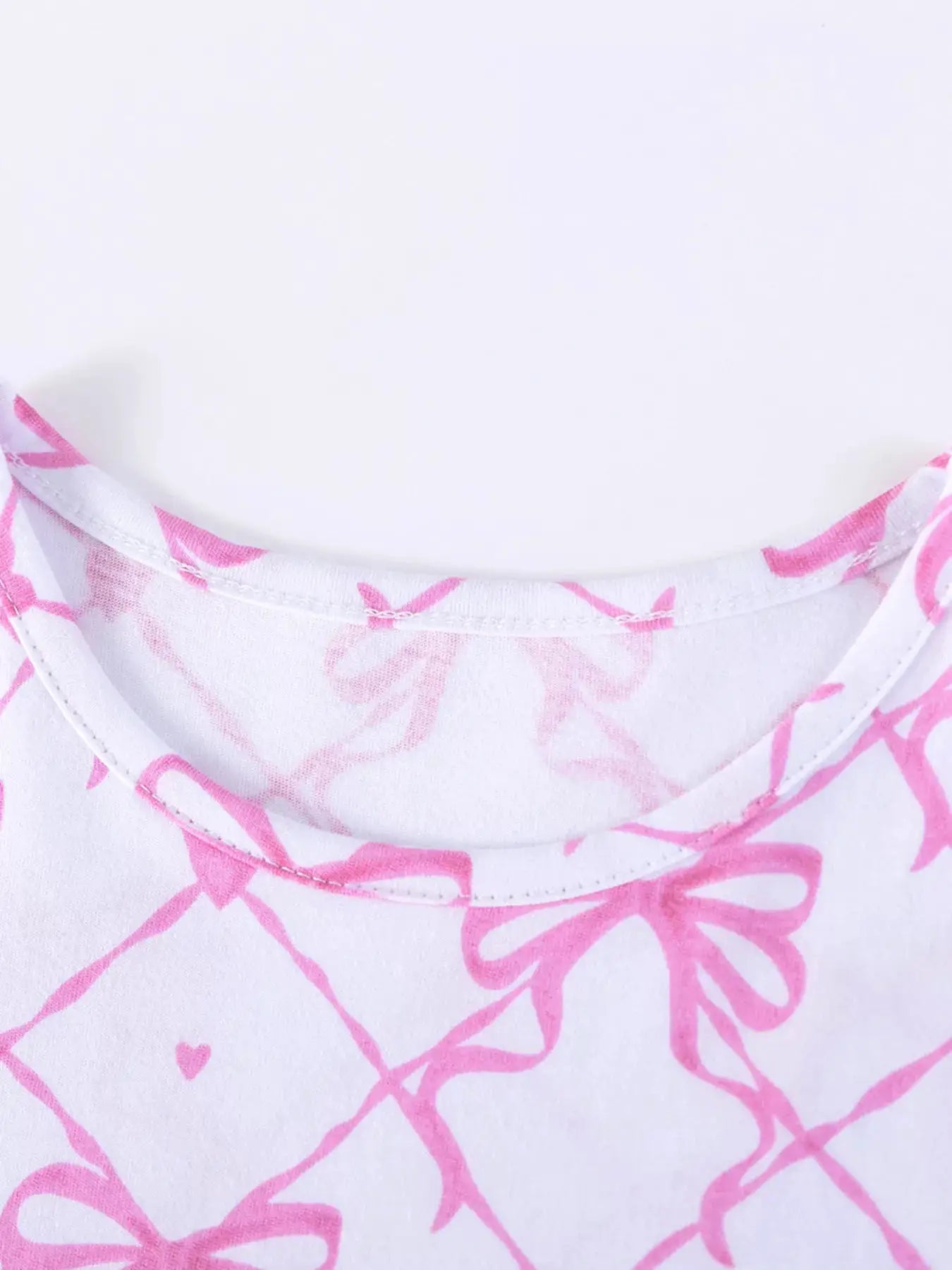 Girls Bowknot Pattern Tulle Layered Dress Pink For Toddlers — Parfymia
