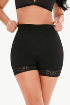 Women's Shorts – Lace Trim High-Rise