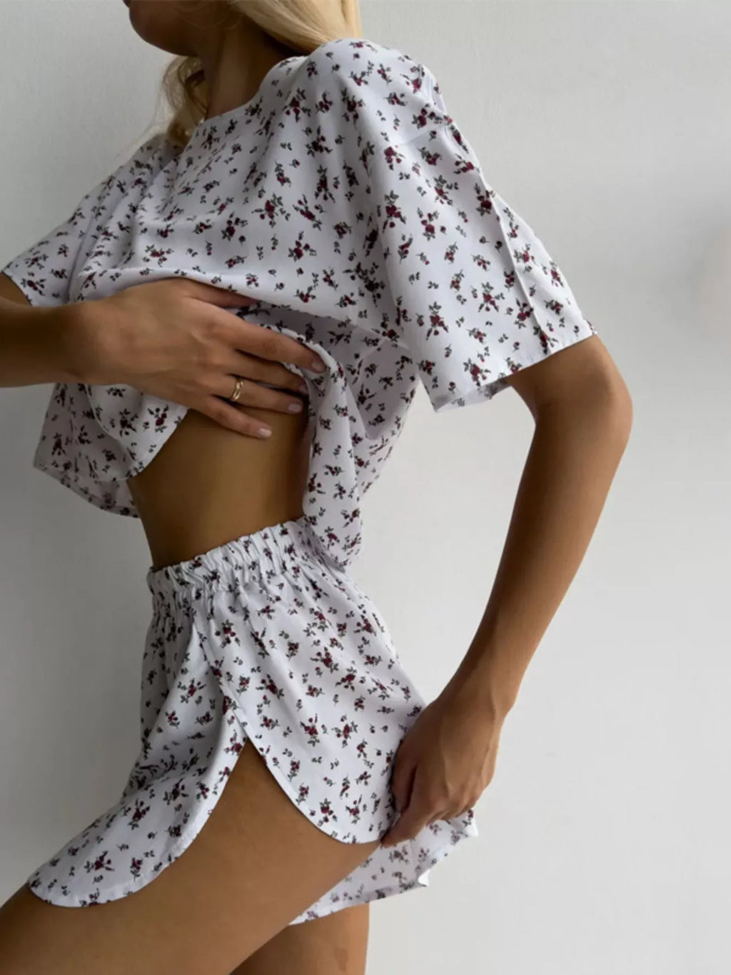 Women's Loungewear Set – Floral Print