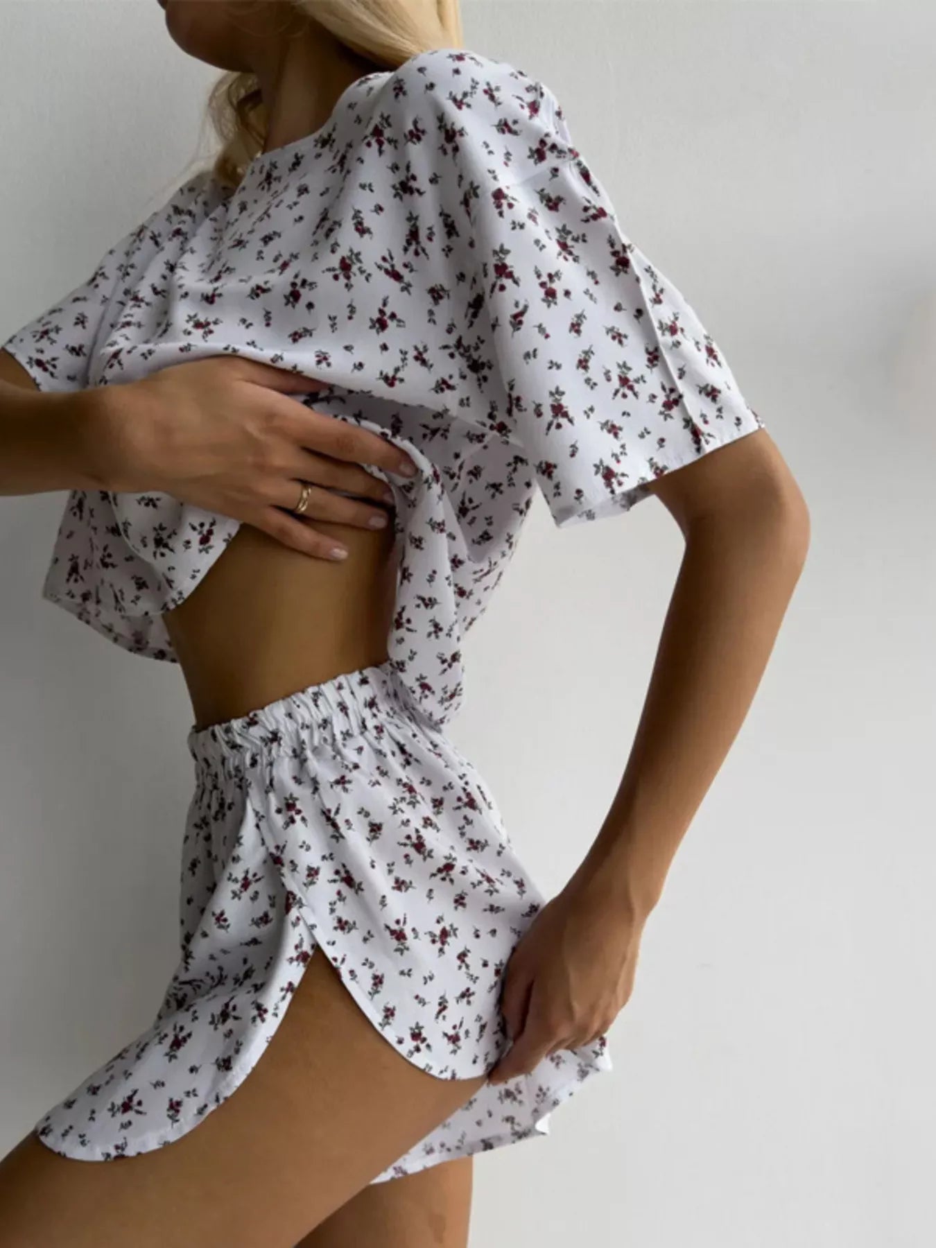 Women's Loungewear Set – Floral Print
