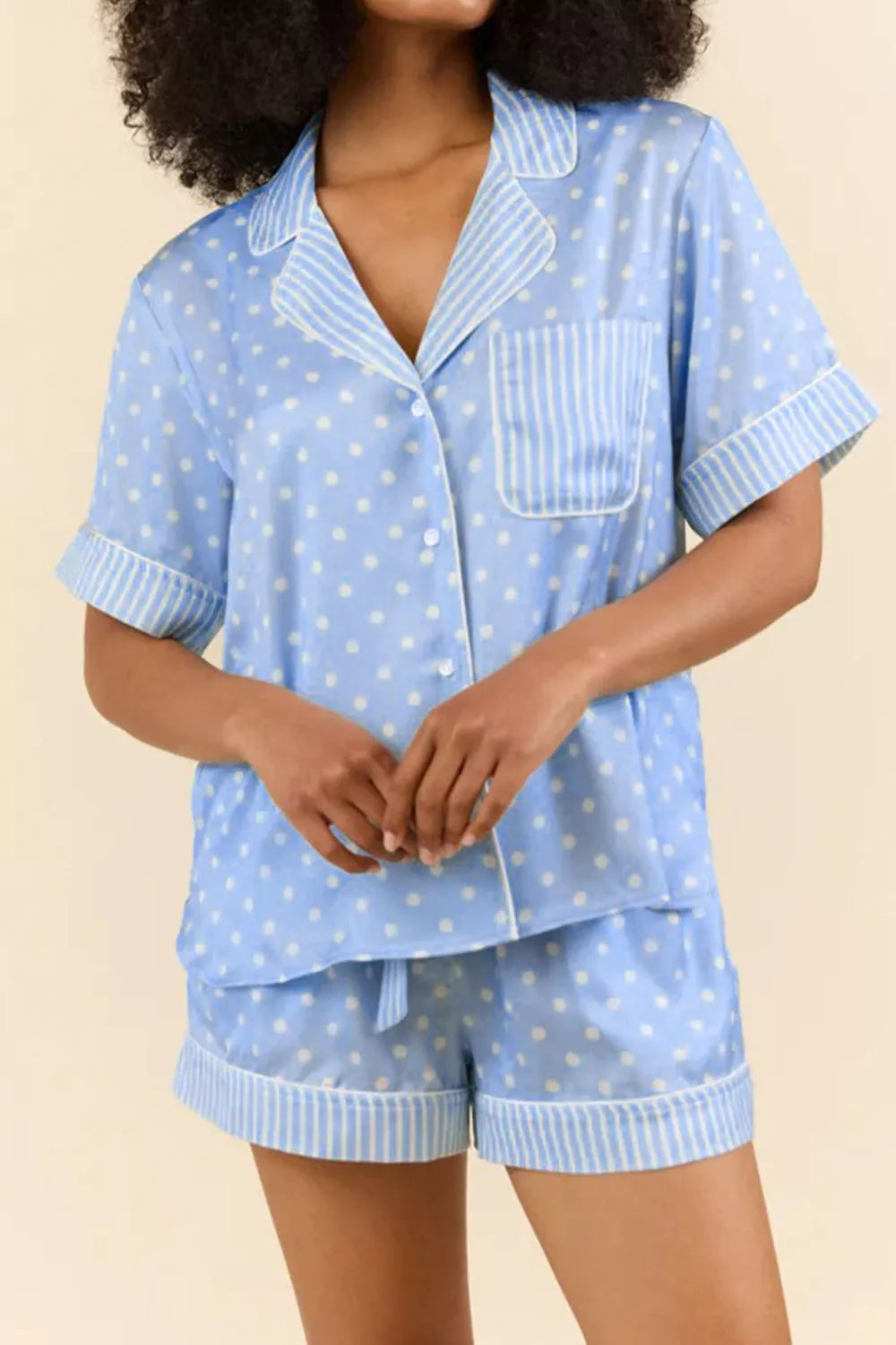 Women's Pajama Set – Dotted Print