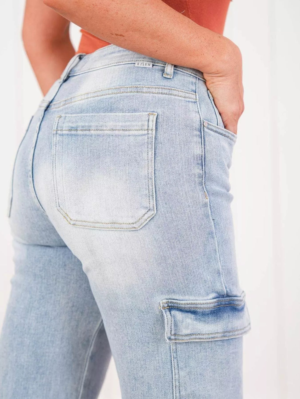 Women's Cargo Jeans Wide Leg Plus Size